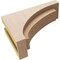 Ekena Millwork 5"W x 15"D x 10"H Classic Rivera Rough Cedar Woodgrain TimberThane Corbel, Primed Tan CORUR05X15X10RIVRCPR - alternate 3